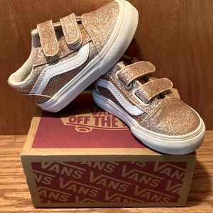 Vans Glitter Velcro Sneakers